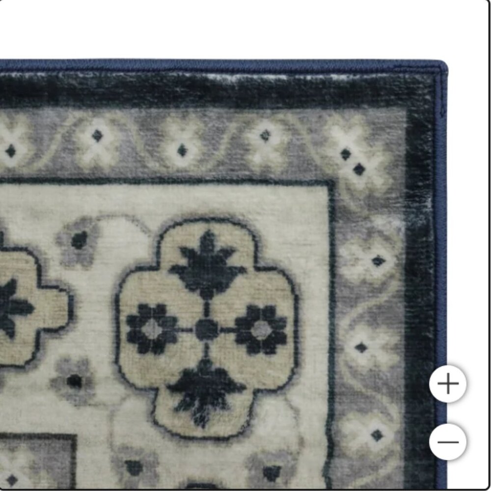 Wyatt & Ash Washable Indoor Area Rug, Beatrice 5'3" x 7'5" - Picture 5 of 6
